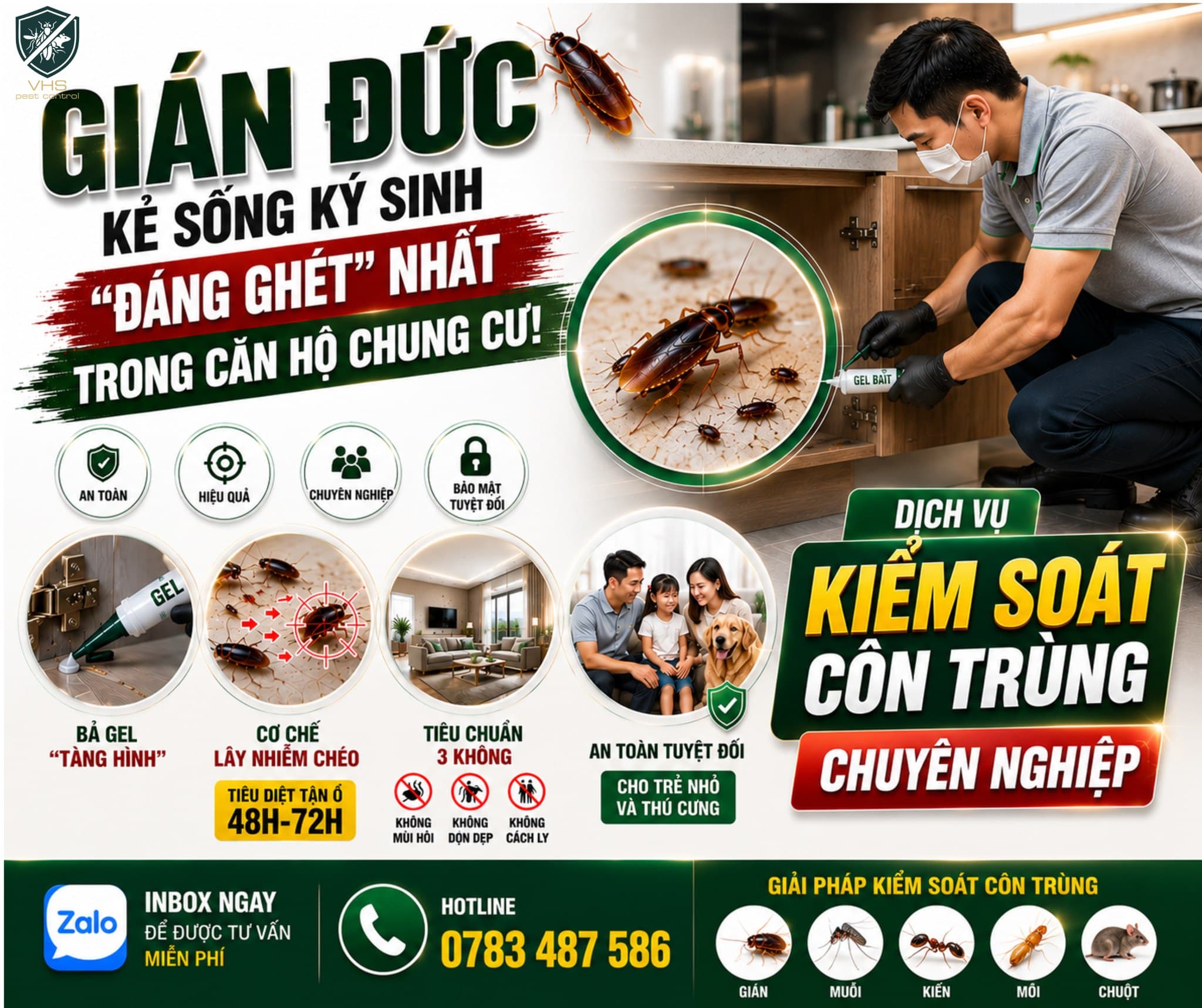 Gián Đức Xuất Hiện Trong Tủ Bếp Căn Hộ? Khám Phá Giải Pháp Tiêu Diệt Tận Gốc